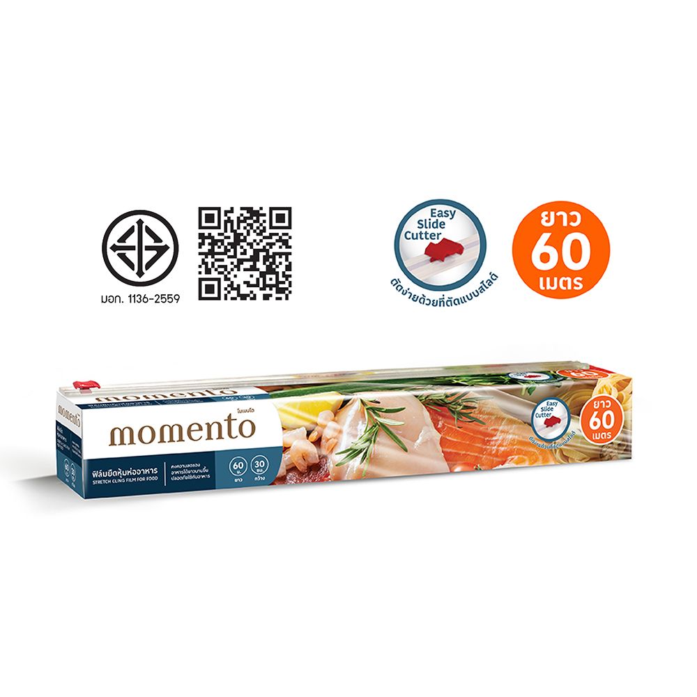 โมเมนโต ฟิล์มยืดห่อหุ้มอาหาร 30X60 ม.