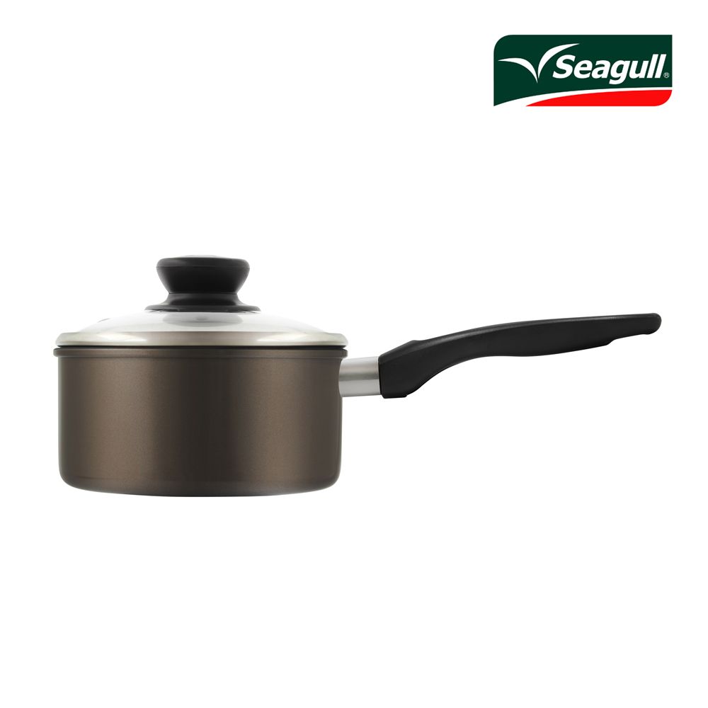 SEAGULL หม้อด้ามนอนสติ๊กพร้อมฝาแก้ว18ซม