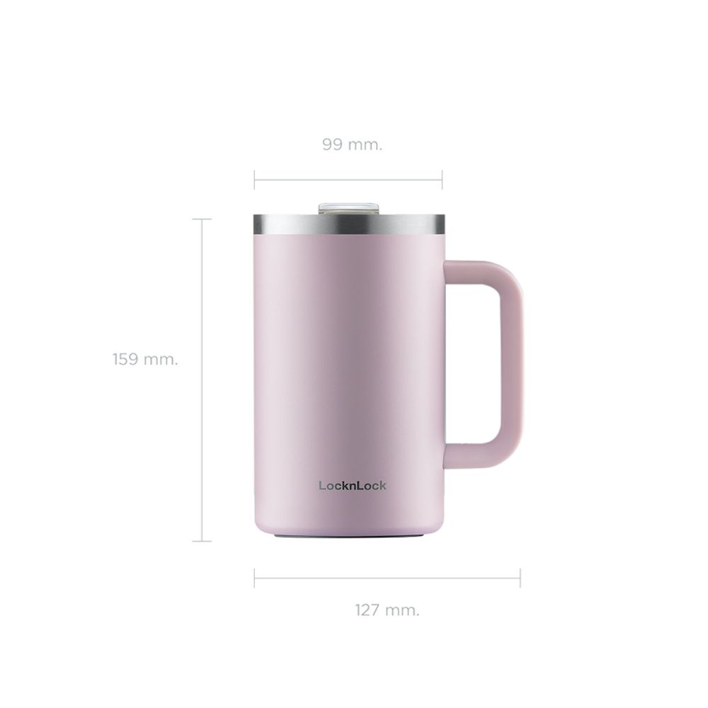 LOCK N LOCK FLAT TABLE MUG PURPLE 680ML