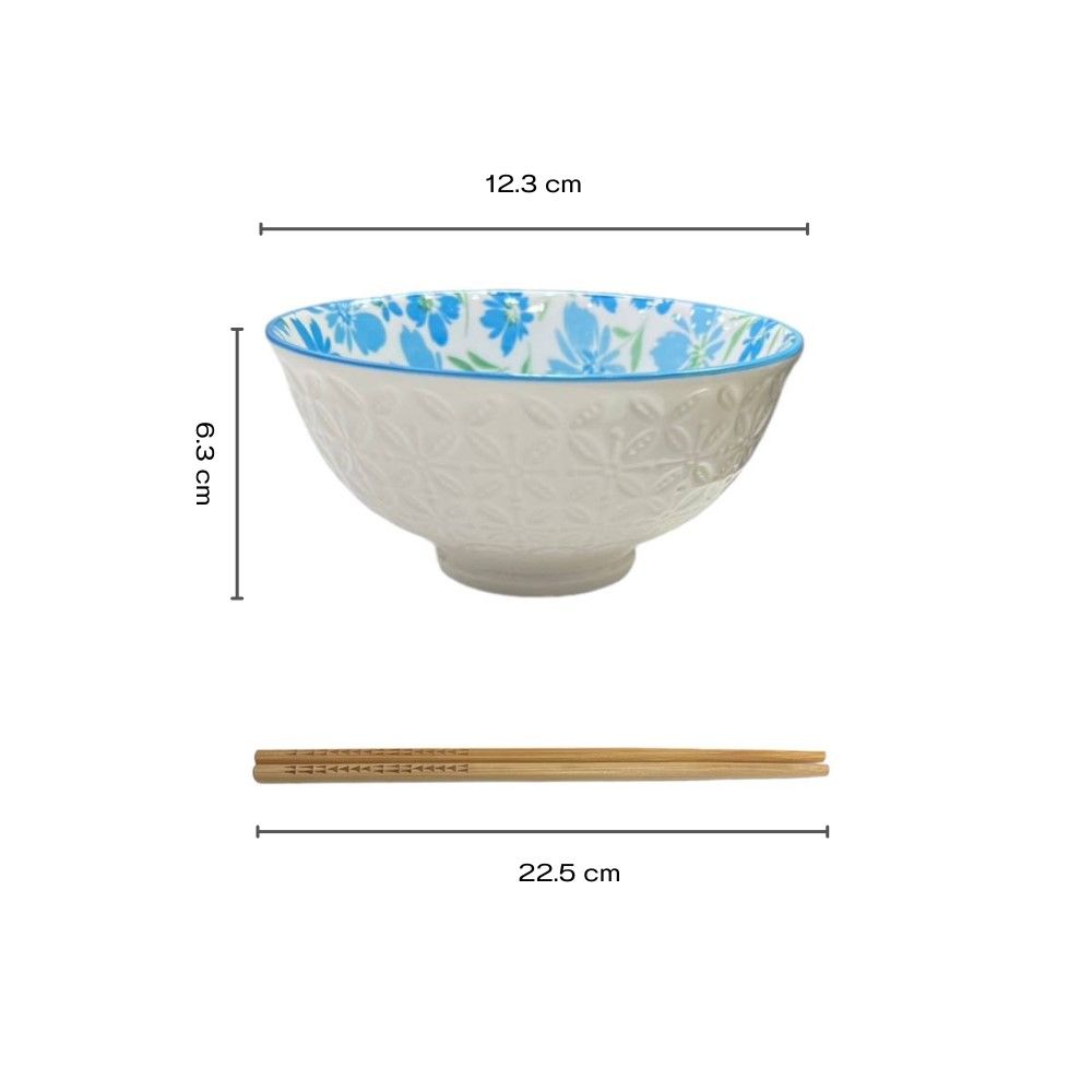 MOMENTO CUPSET CERAMIC4.5IN+CHOPSTICKS6SET (ASSORTED)