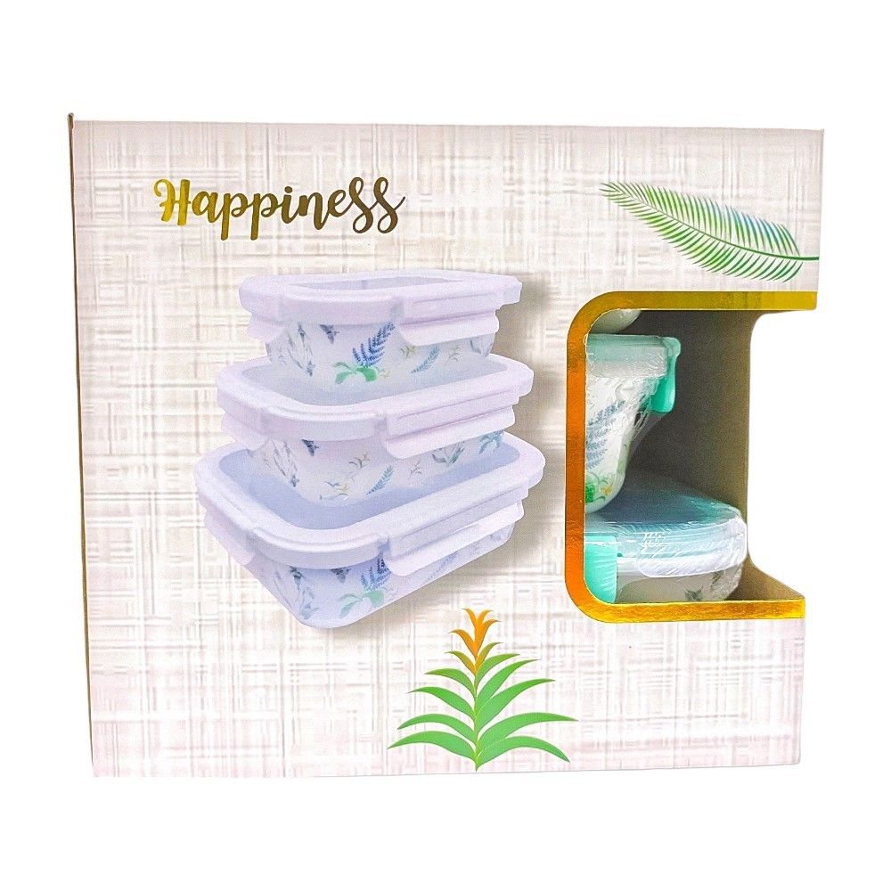 SET FOOD SAVER OPAL TILE 6 PCS (ASSORTED)