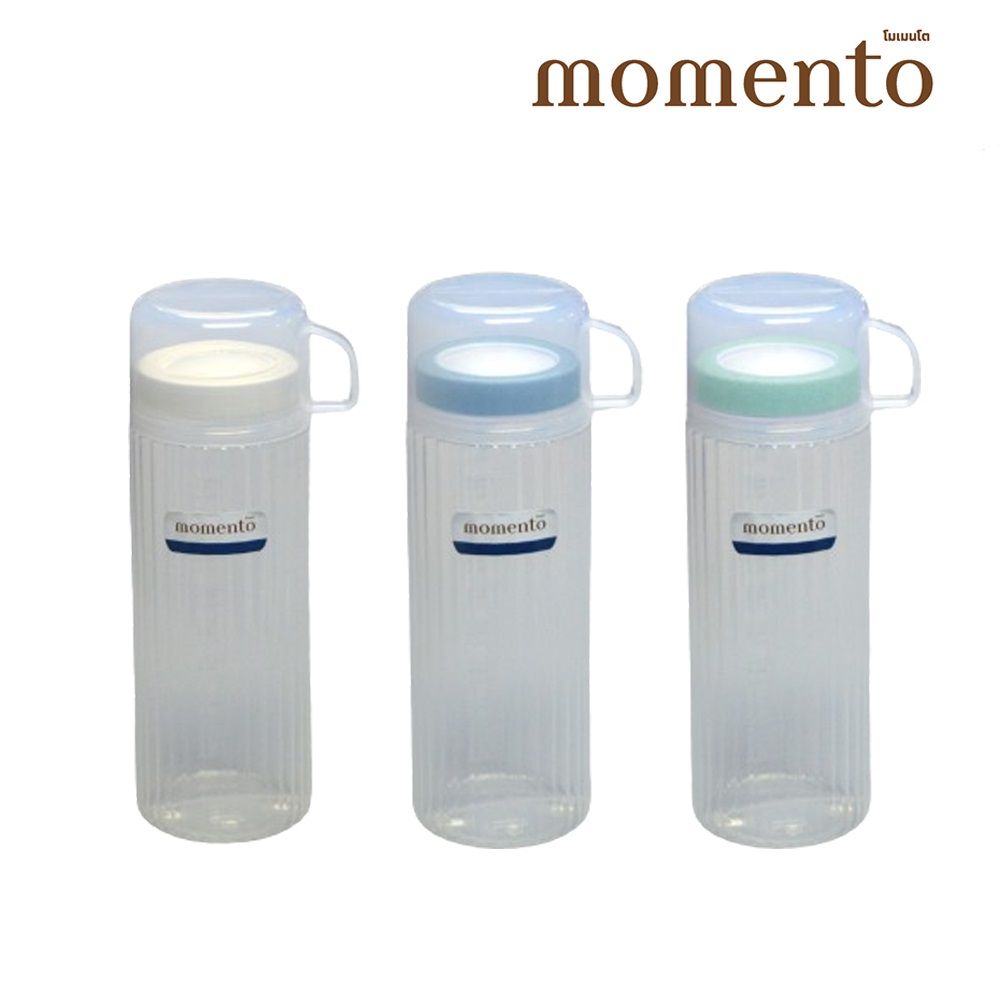 MOMENTO WATER BOTTLE WITH DOUBLE LID (ASSORTED)