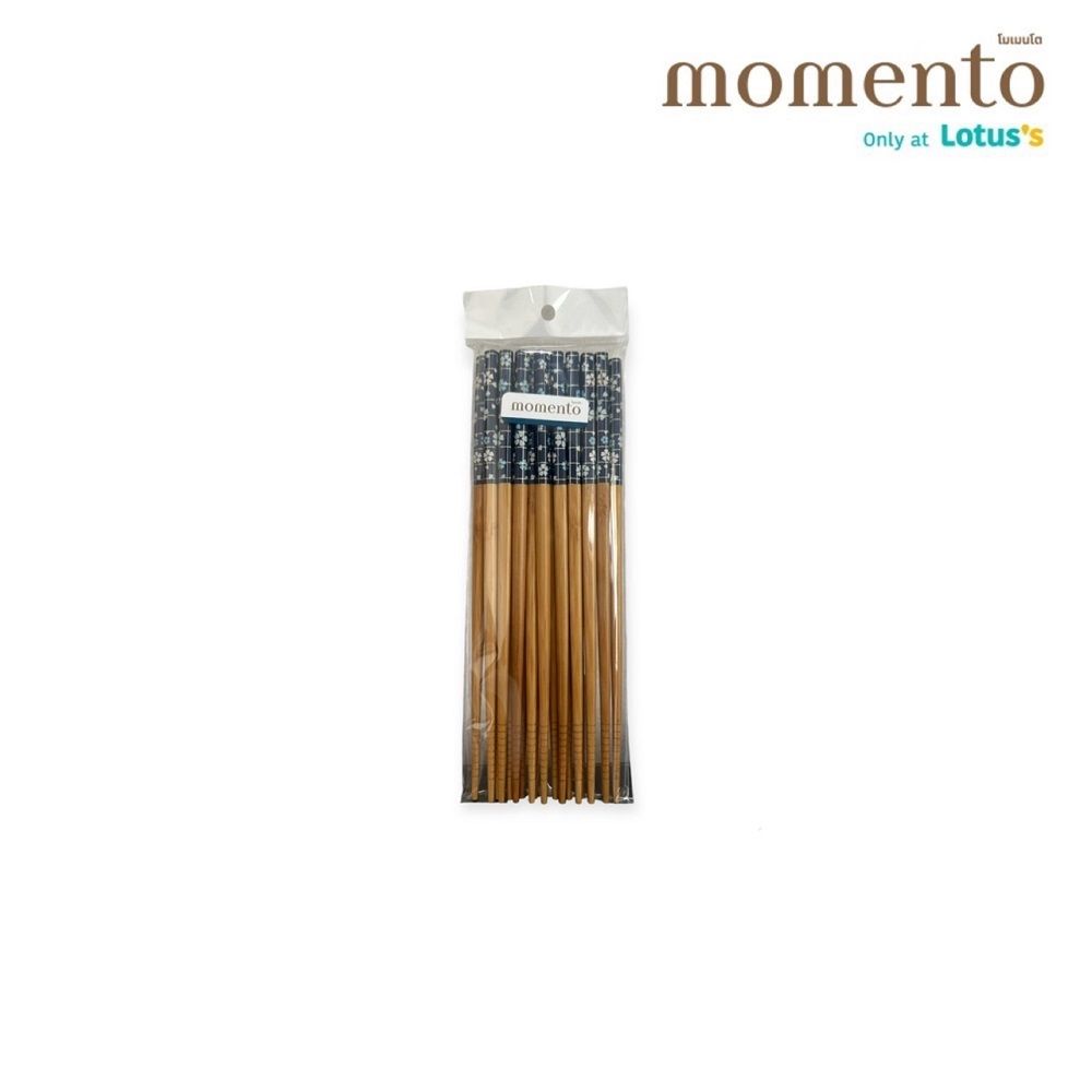 MOMENTO BAMBOO CHOPSTICKS 10PAIRS (ASSORTED)