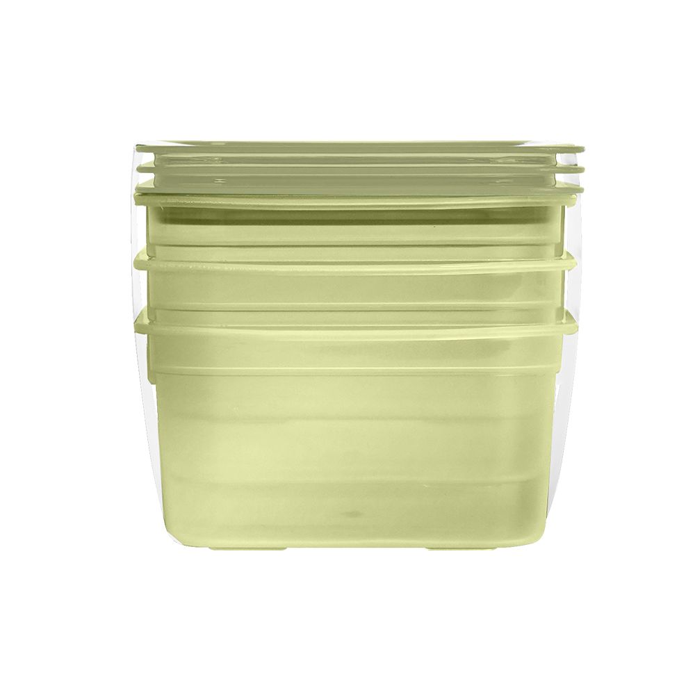 JCJ CLICK LOCK BOX SET GREEN 1050ML. X3