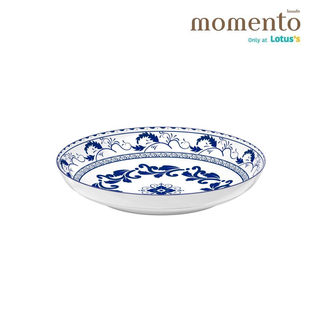 โมเมนโตจานลึกเซรามิคคละลาย 9 นิ้ว (คละแบบ)