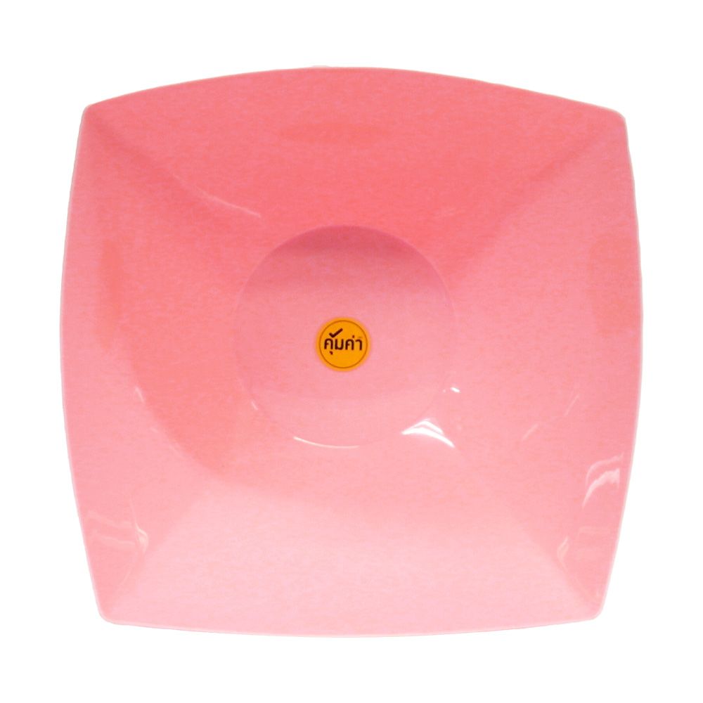 คุ้มค่า ชามสลัด CURVE ใหญ่สีชมพู