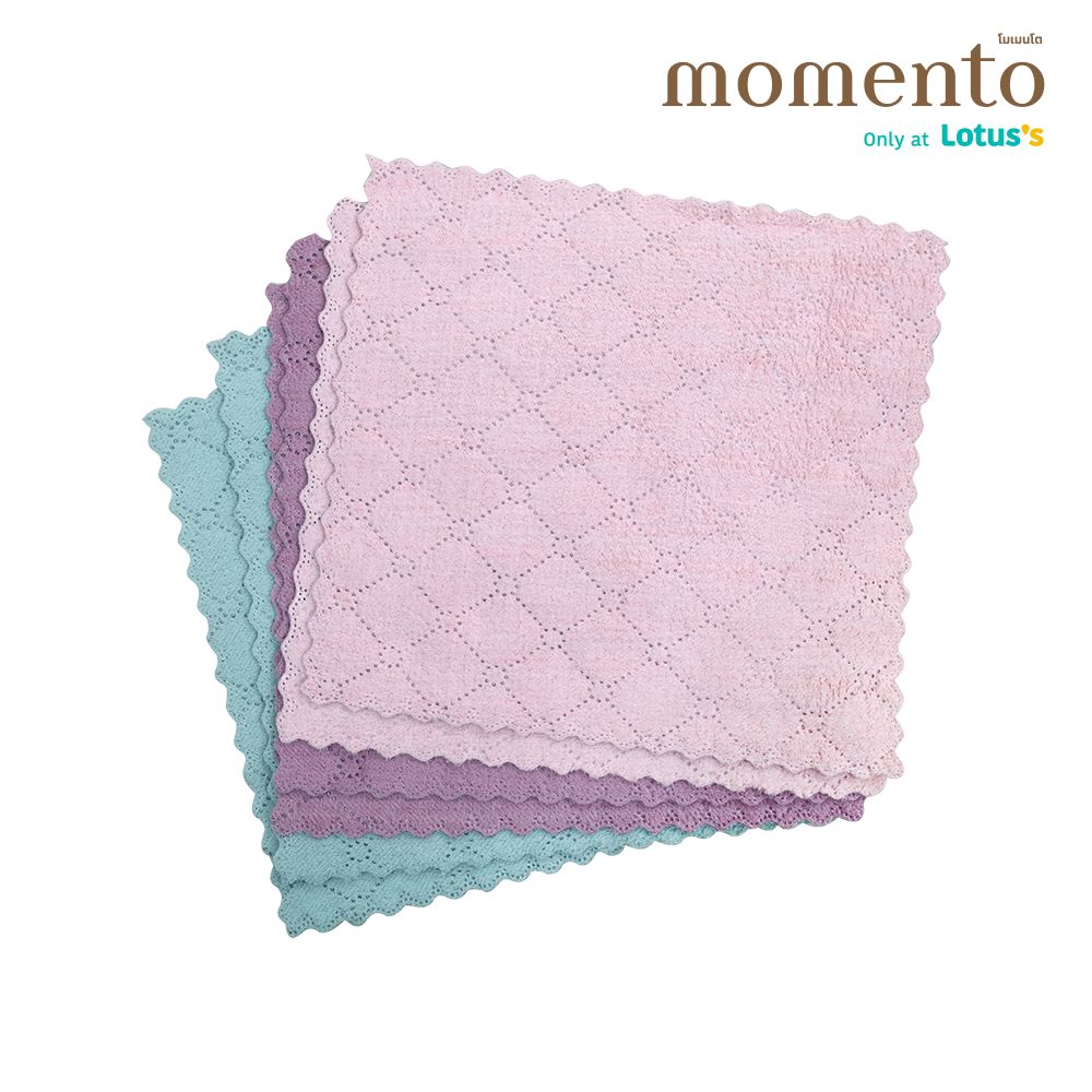MOMENTO KITCHENTOWEL MIX 25X25 CM. PACK 6