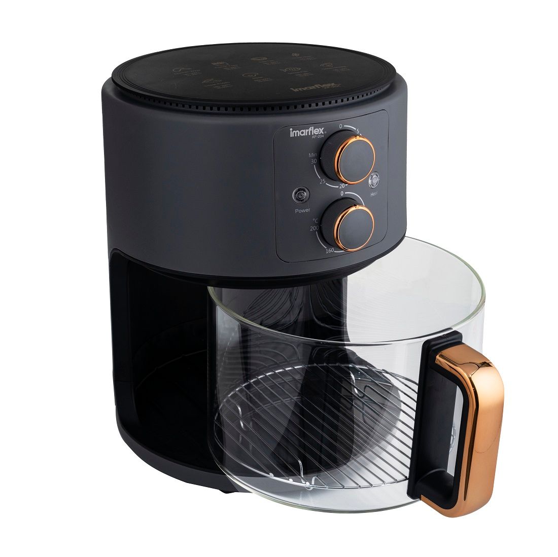 IMARFLEX AIR FRYER CLEAR 1400W AF-204