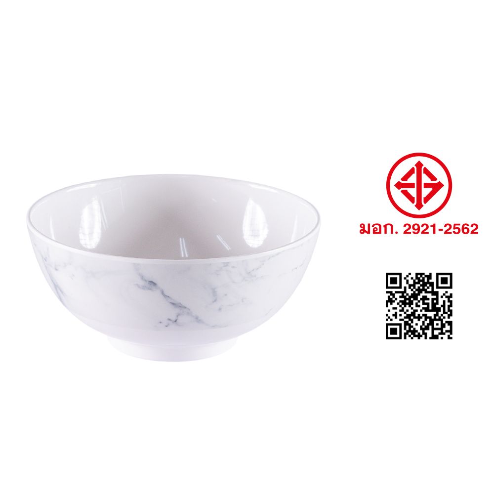 MOMENTO MELAMINE BOWL MARBLE 7 INCH