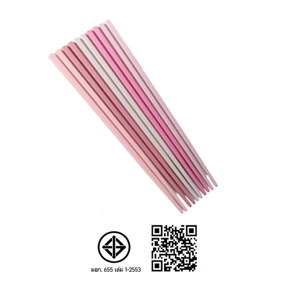 โมเมนโต ตะเกียบพลาสติกเหลี่ยม X5 (คละแบบ)