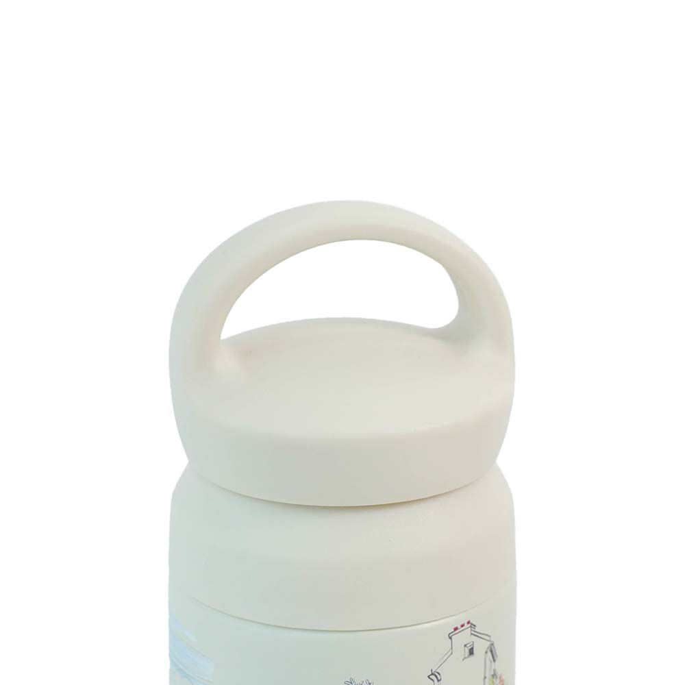 กระบอกน้ำสแตนเลสมีหูพิมพ์ลาย 500 มล. (คละแบบ)