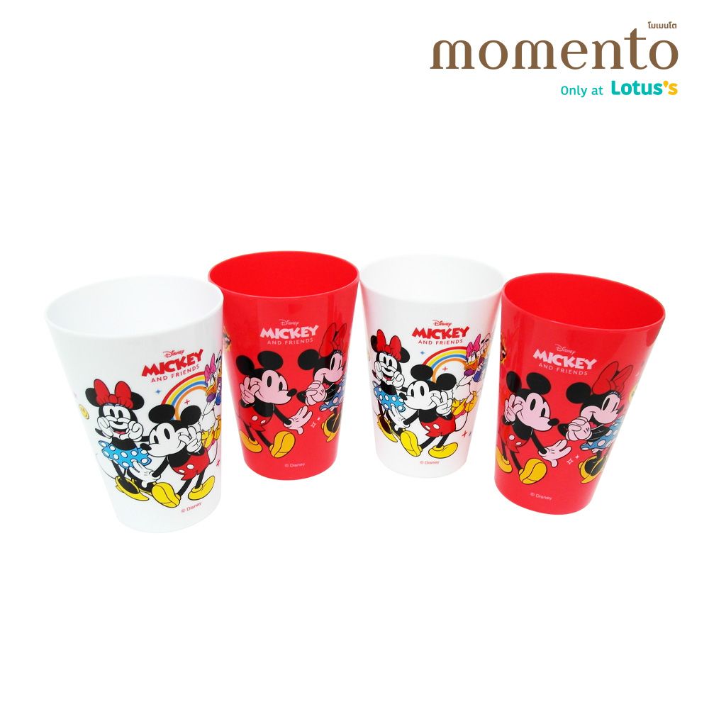โมเมนโต ชุดแก้วน้ำลายดิสนีย์ 4 ชิ้น (คละแบบ)