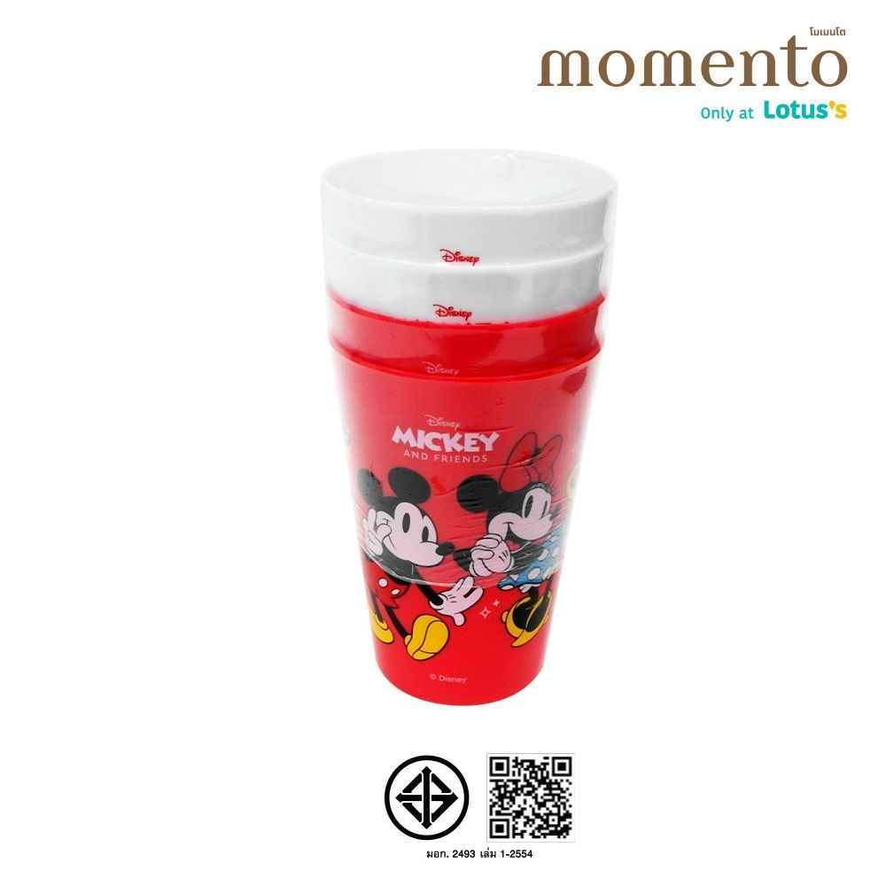 โมเมนโต ชุดแก้วน้ำลายดิสนีย์ 4 ชิ้น (คละแบบ)