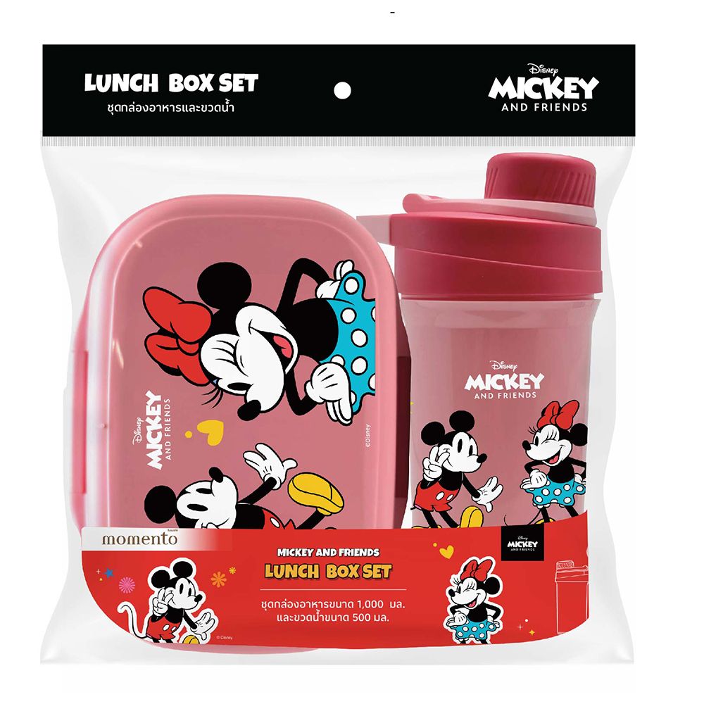 LOTUSS DISNEY LUNCH BOX + BOTTLE WATER PINK