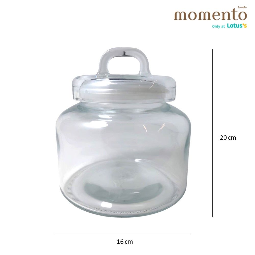 โมเมนโต ขวดโหลแก้วใส ฝาดึง 2 ลิตร