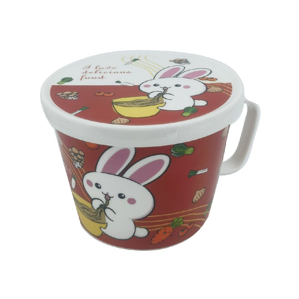 ถ้วยมาม่า เซรามิกพร้อมฝาปิด 1 ลิตร (คละแบบ)