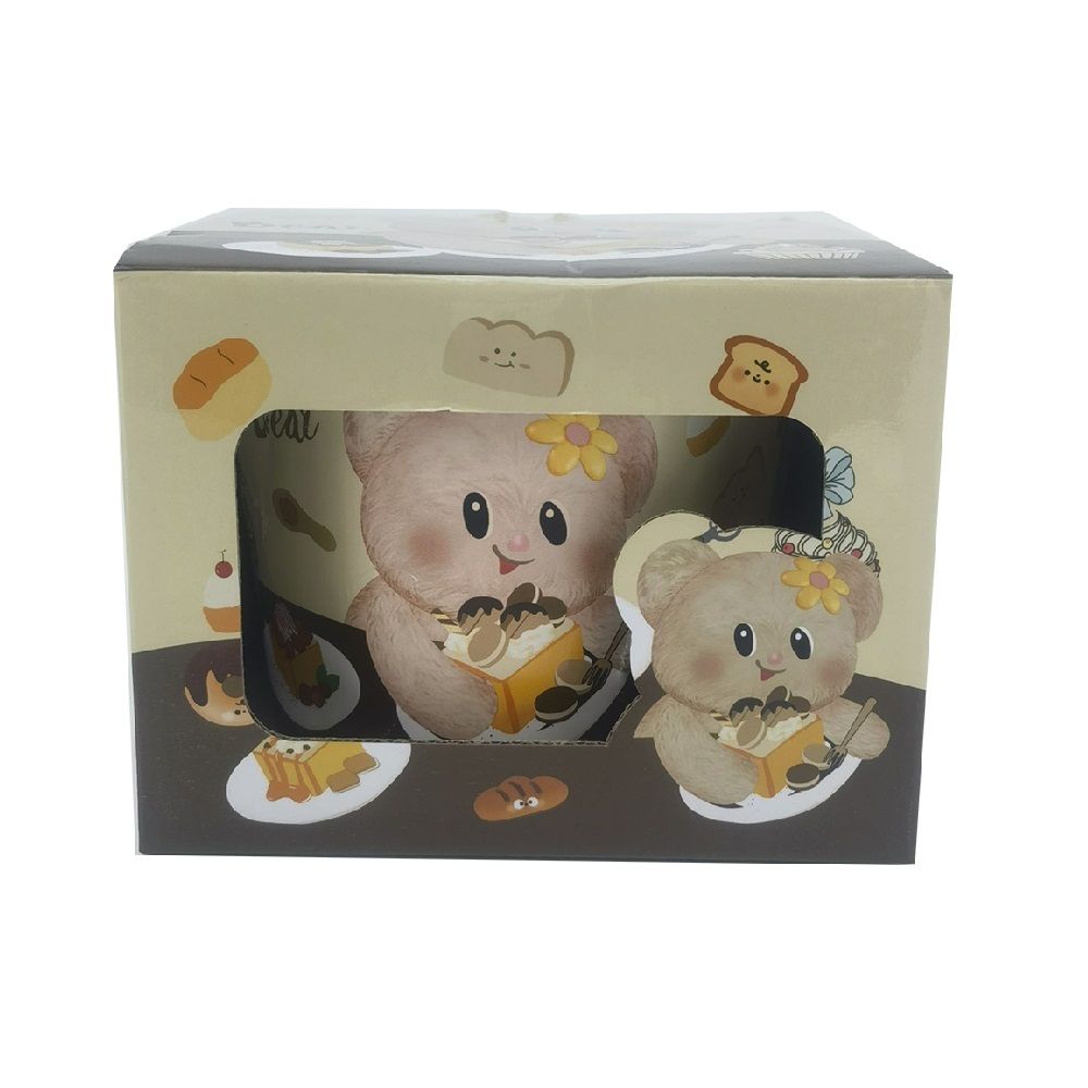 ถ้วยมาม่า เซรามิกพร้อมฝาปิด 1 ลิตร (คละแบบ)