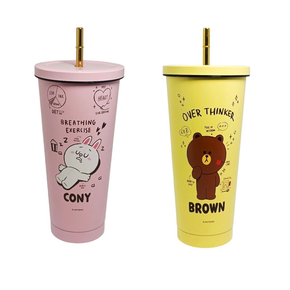 แก้วน้ำเก็บอุณหภูมิ LINE FRIEND 750 ML (คละแบบ)