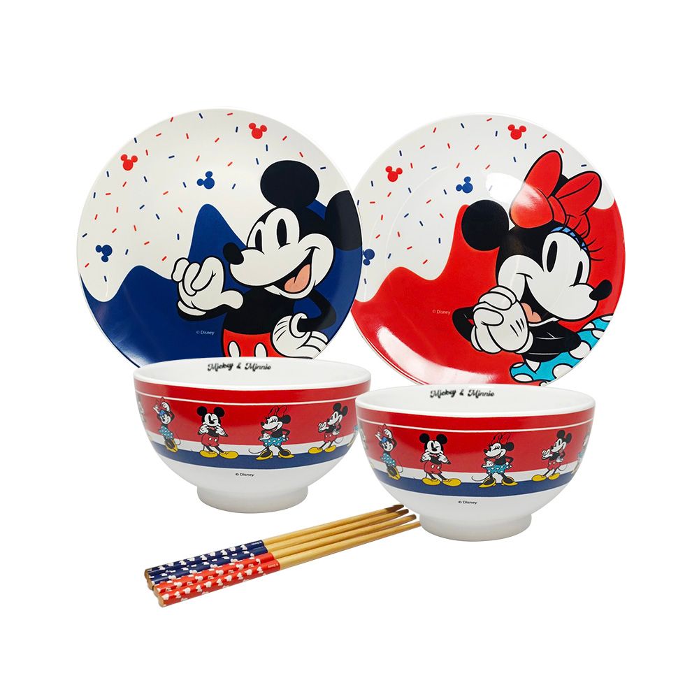 โลตัส ดิสนีย์ เซตจานชาม 4 ชิ้นพร้อมตะเกียบ 2 คู่