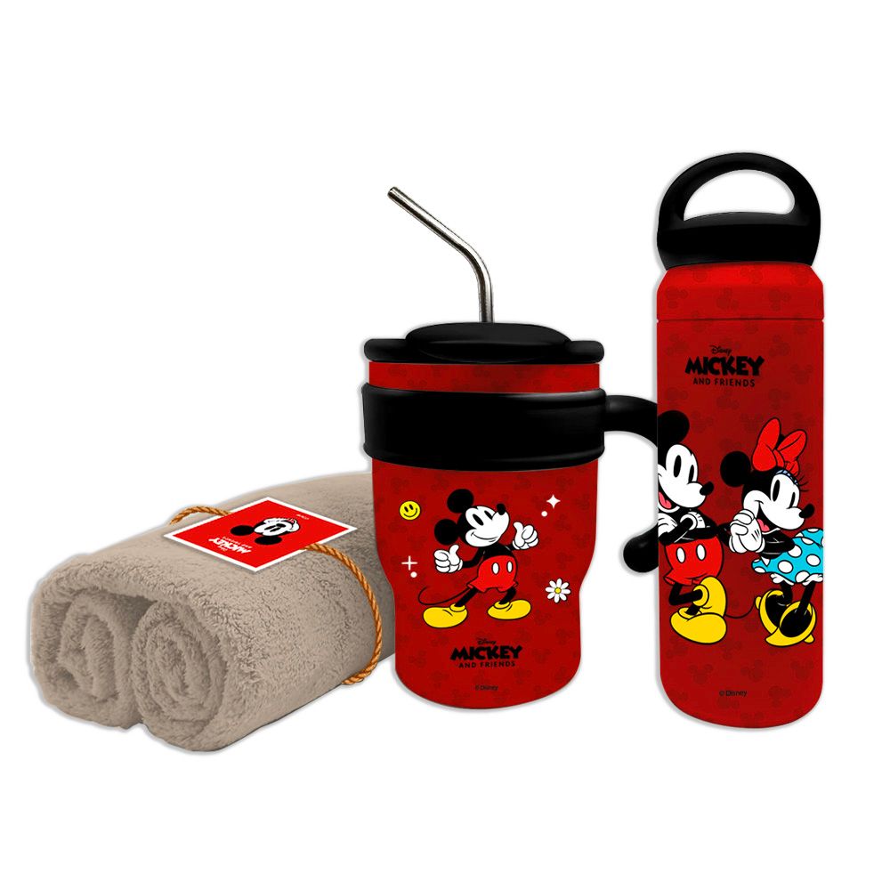 โลตัส ดิสนีย์ เซตแก้ว 20 ออนซ์ + กระติกน้ำ + ผ้าขนหนู