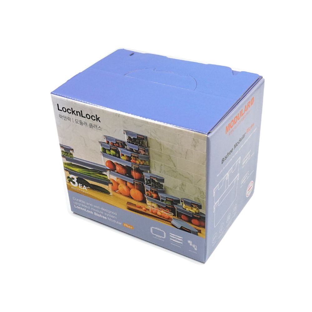LOCK N LOCK FOOD CONTAINER MODULAR PLUS 3 PCS.