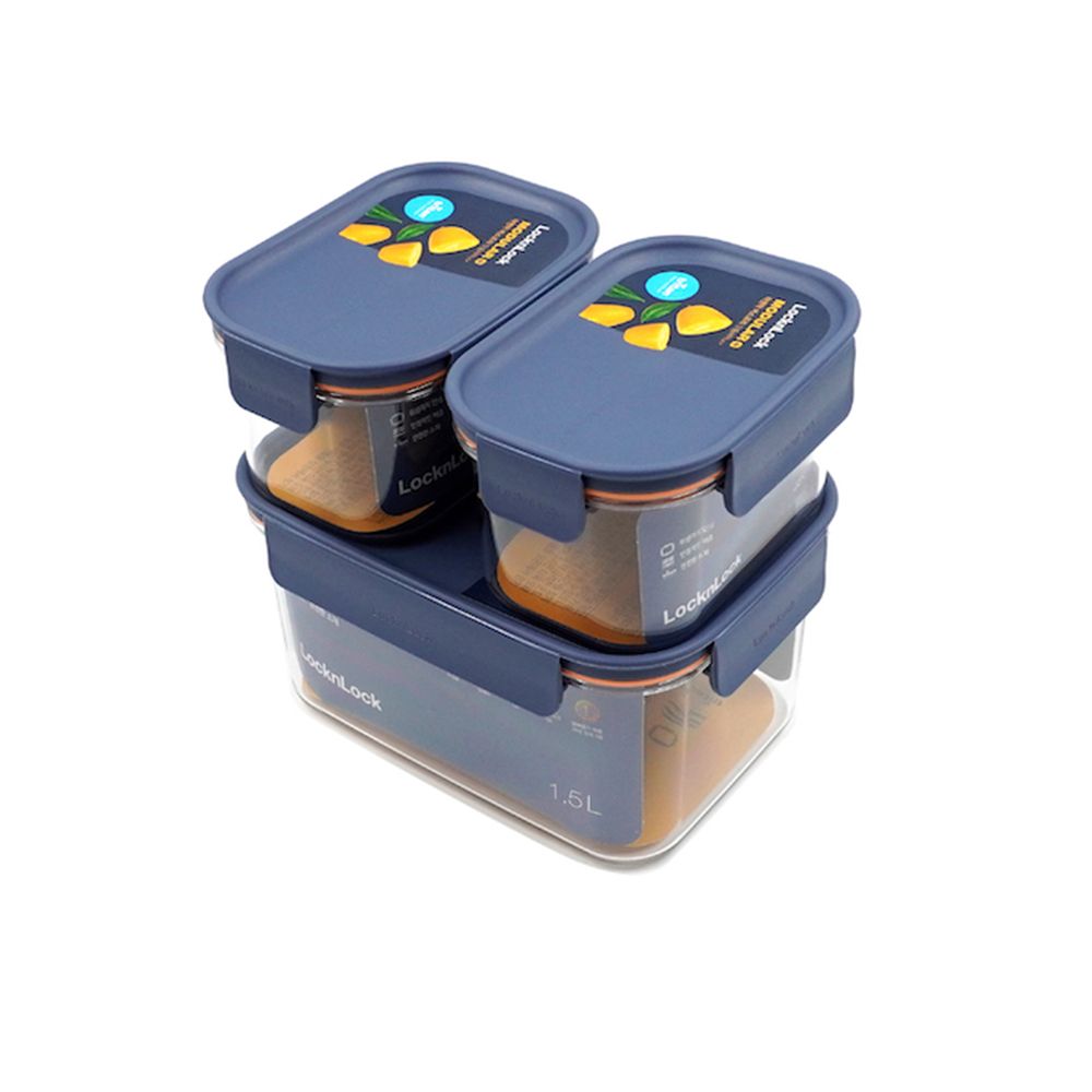 LOCK N LOCK FOOD CONTAINER MODULAR PLUS 3 PCS.