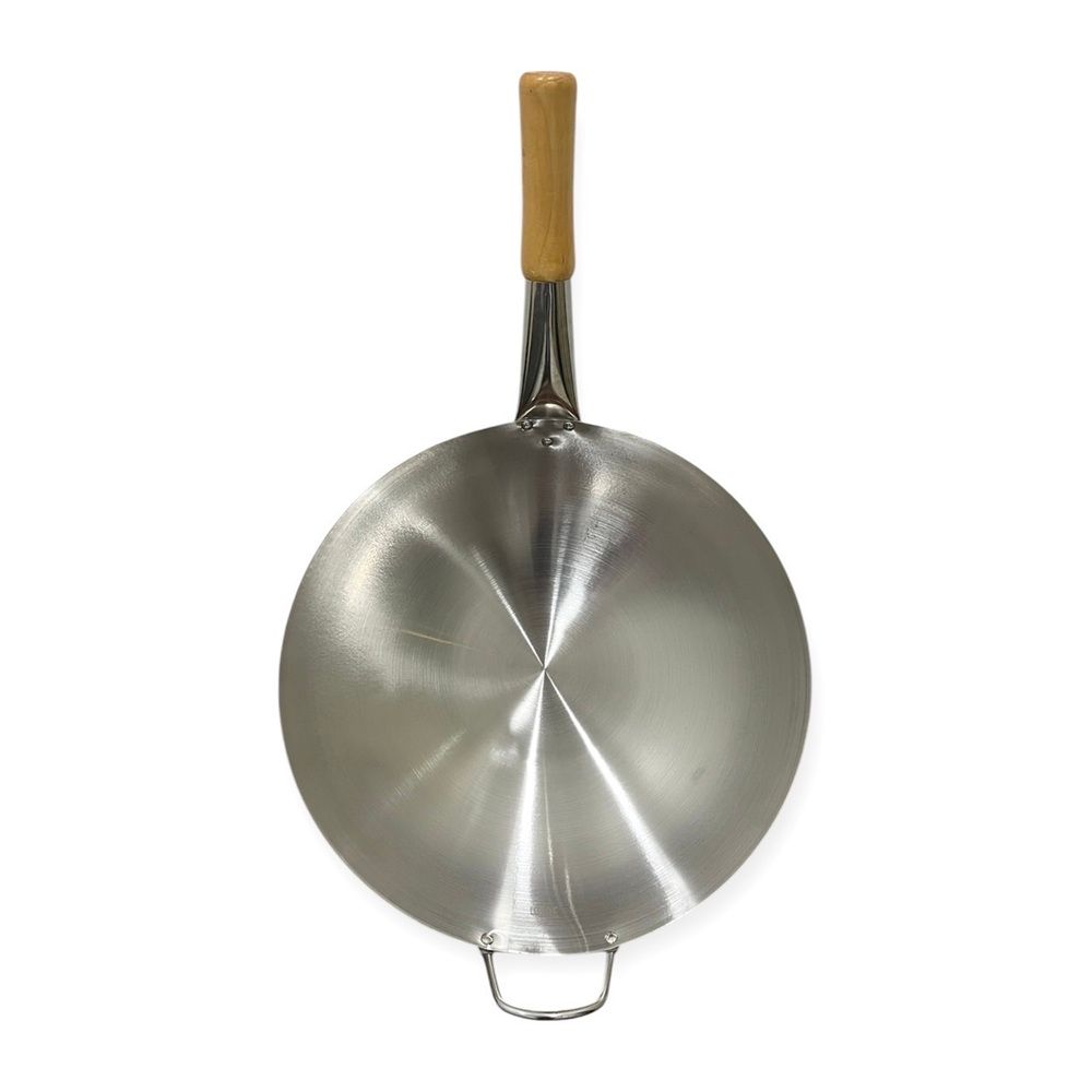 กระทะ ก้นลึกด้ามไม้ ขนาด 32 CM.