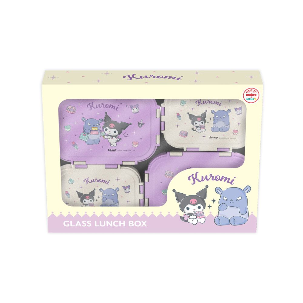 ชุดกล่องถนอมอาหาร คุโรมิ แพ็ค 4 ชิ้น