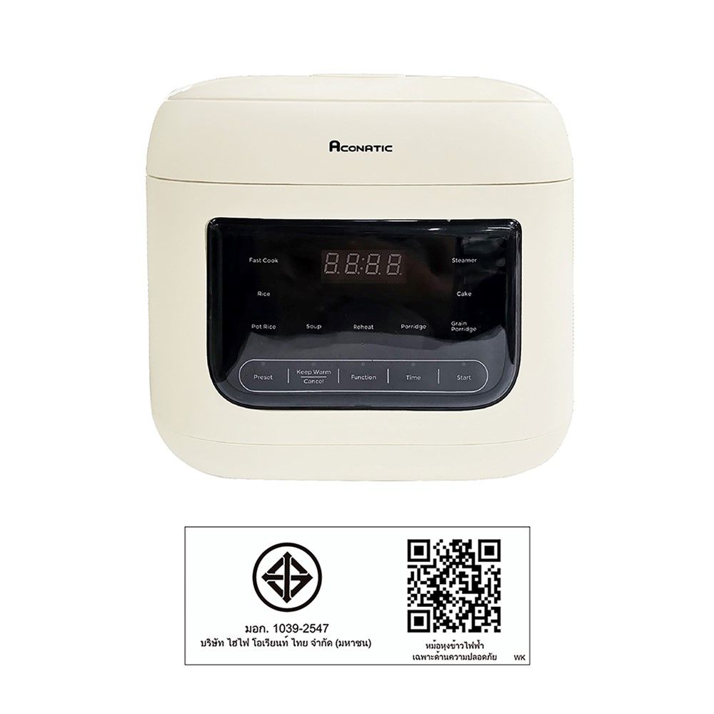 ACONATIC หม้อหุงข้าว 1.2 ลิตร AN-RCC1223