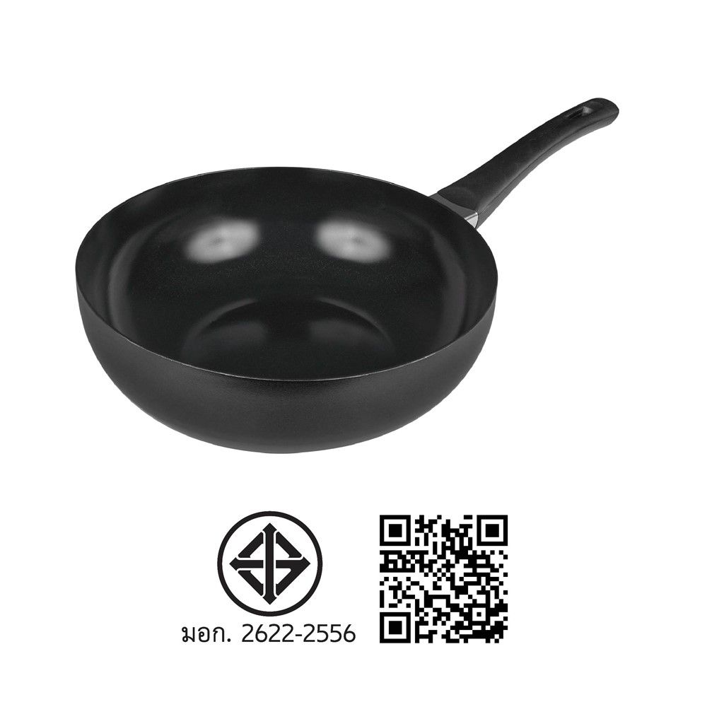 SEAGULL กระทะทรงลึกพรีเมียมแบล็ค 30 ซม.