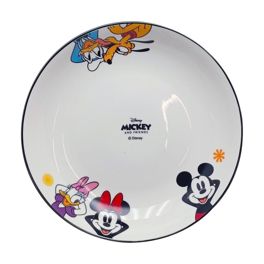 เซตจานเซรามิคมิกกี้ขนาด 8 นิ้ว 4 ชิ้น