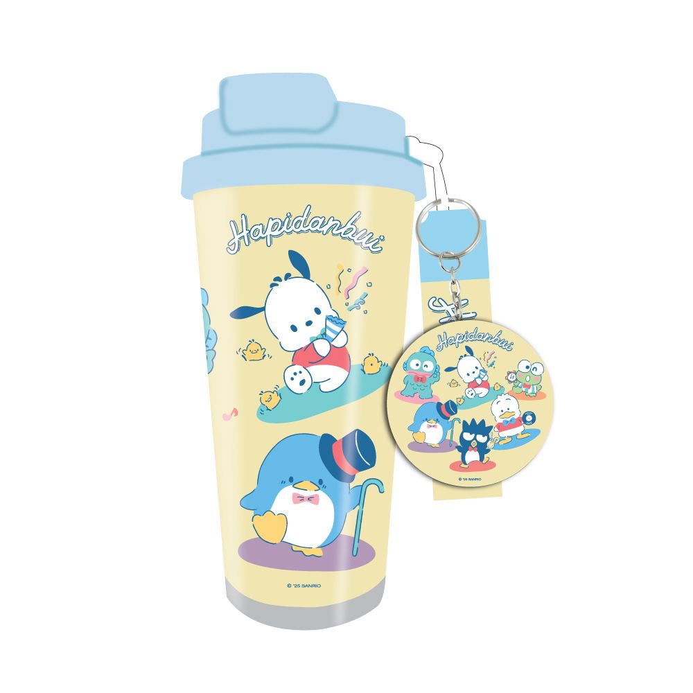 แก้วสเตนเลส ซานริโอ 500 มล.+สายห้อยกระจก (คละแบบ)