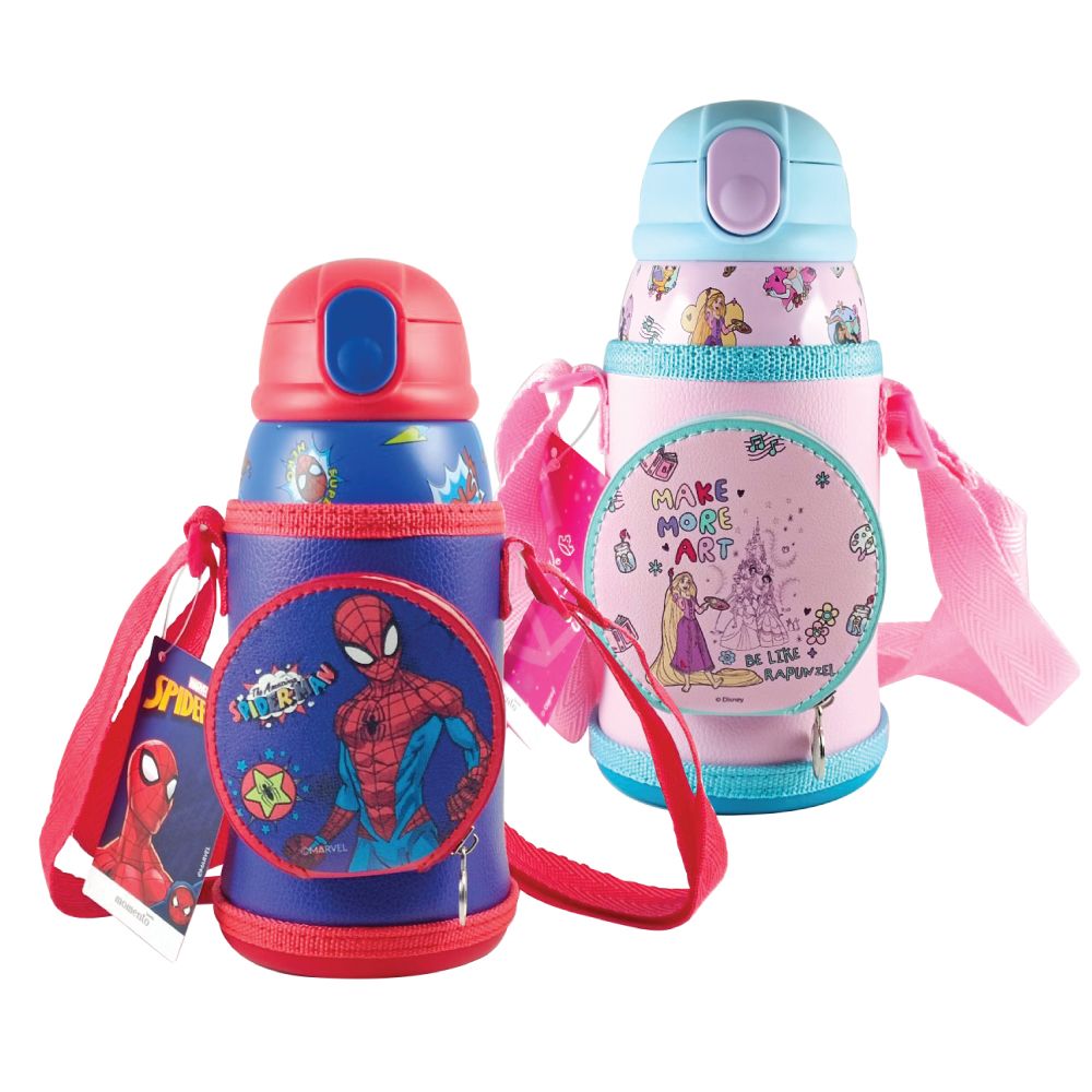 LOTUSS DISNEY กระติกน้ำสเตนเลส 500 มล.+กระเป๋า (คละแบบ)