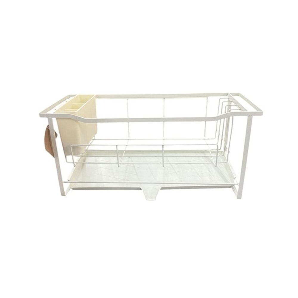 DISH RACK WITH DRAIN TRAY