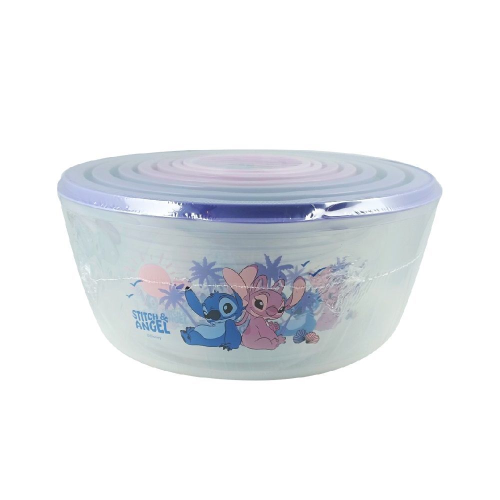 STITCH FOOD STORAGE CONTAINER+ LID 7 PCS (ASSORTED)