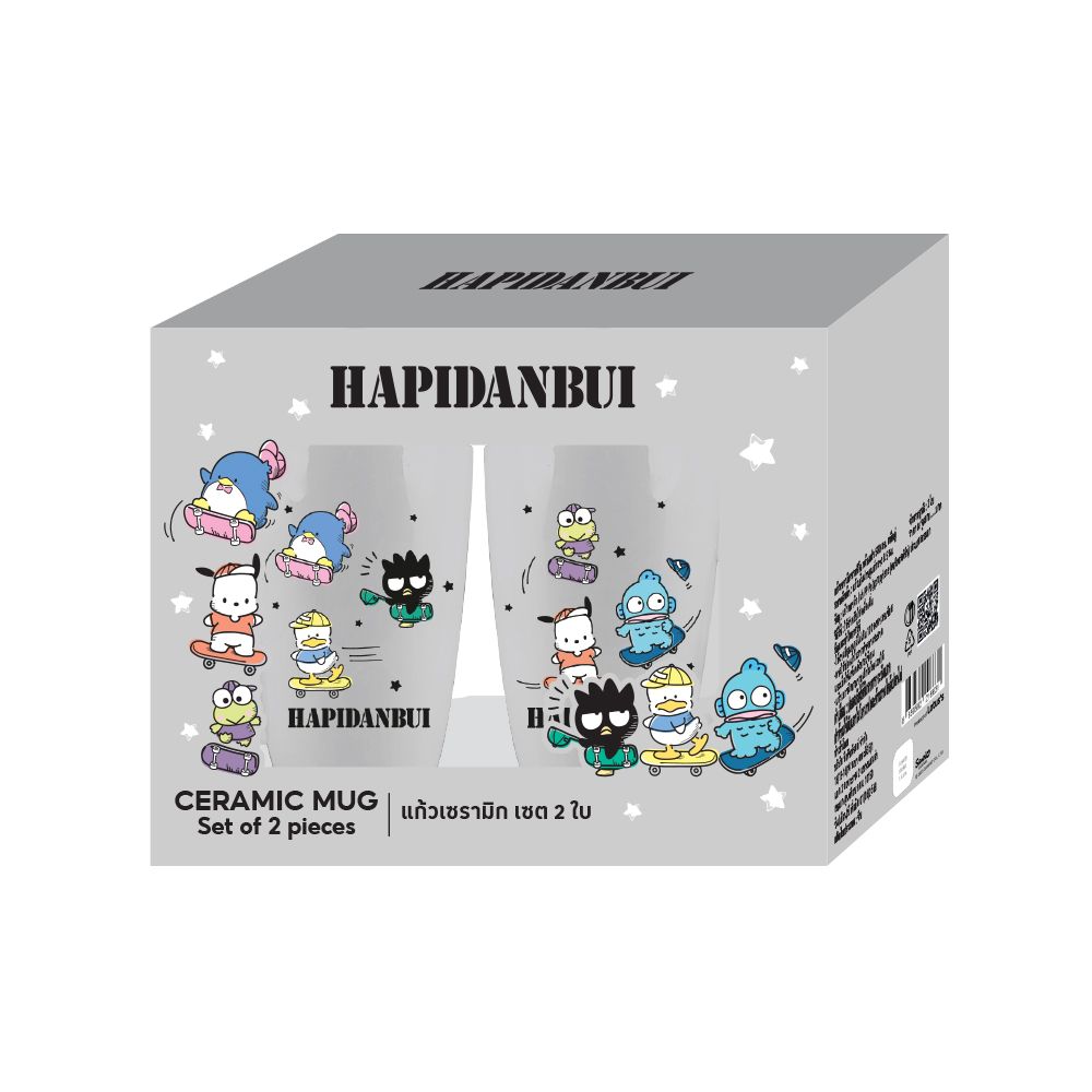 แก้วเซรามิกซานริโอ พร้อมฝา 580 มล. X2 (คละแบบ)