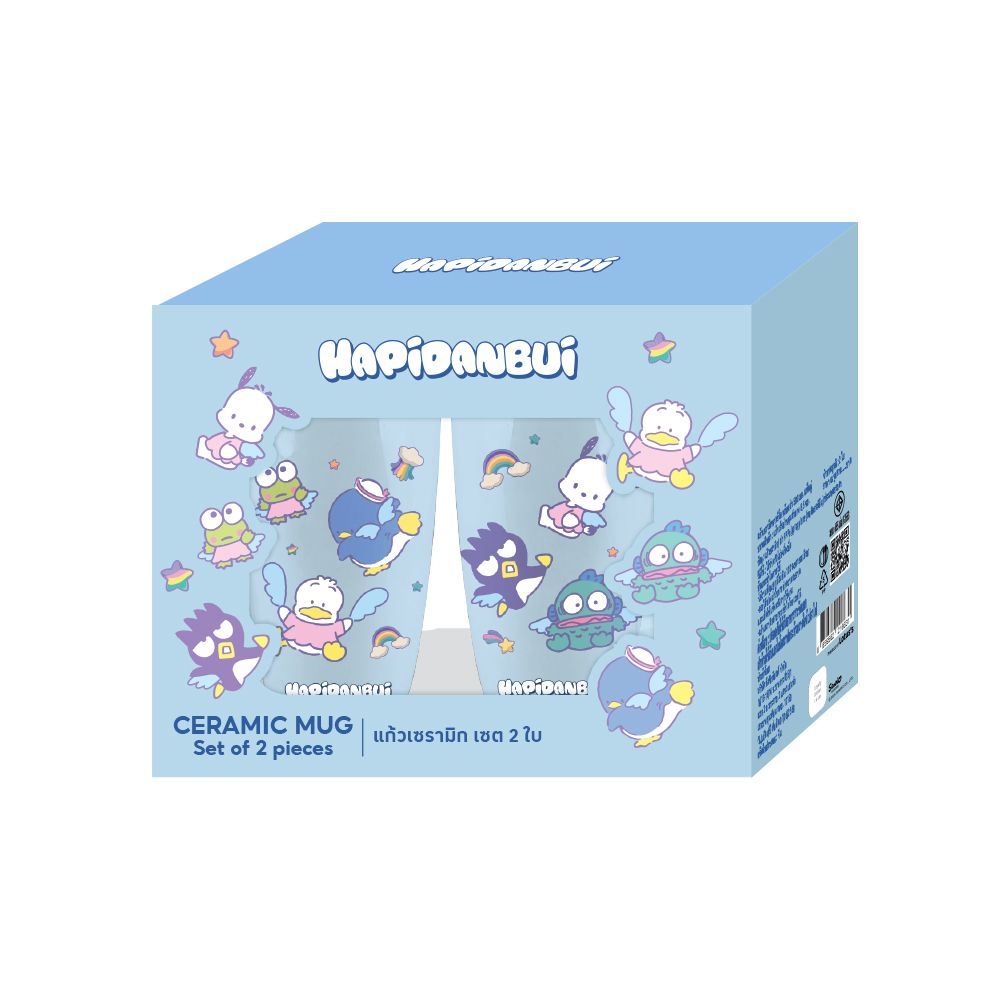 แก้วเซรามิกซานริโอ พร้อมฝา 580 มล. X2 (คละแบบ)