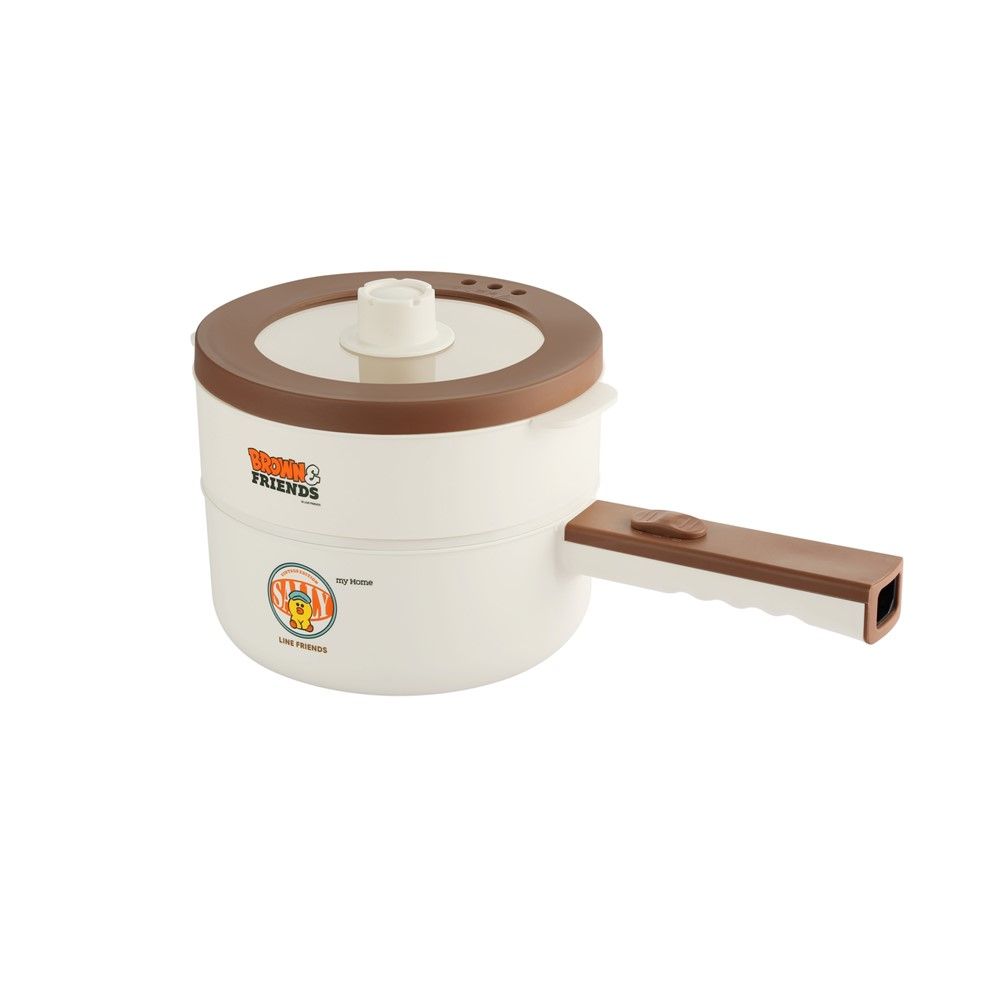 มายโฮม หม้ออเนกประสงค์ LINE สีน้ำตาล 1.8 ลิตร รุ่น POT-8289