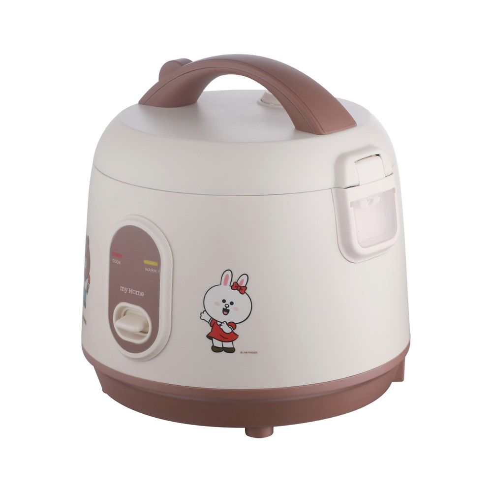 มายโฮม หม้อหุงข้าว LINE สีน้ำตาล 1 ลิตร รุ่น RC1005