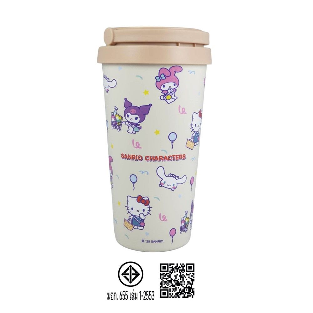 MOMENTO CUP STAINLESS STEEL SANRIO 500 ML (ASSORTED)