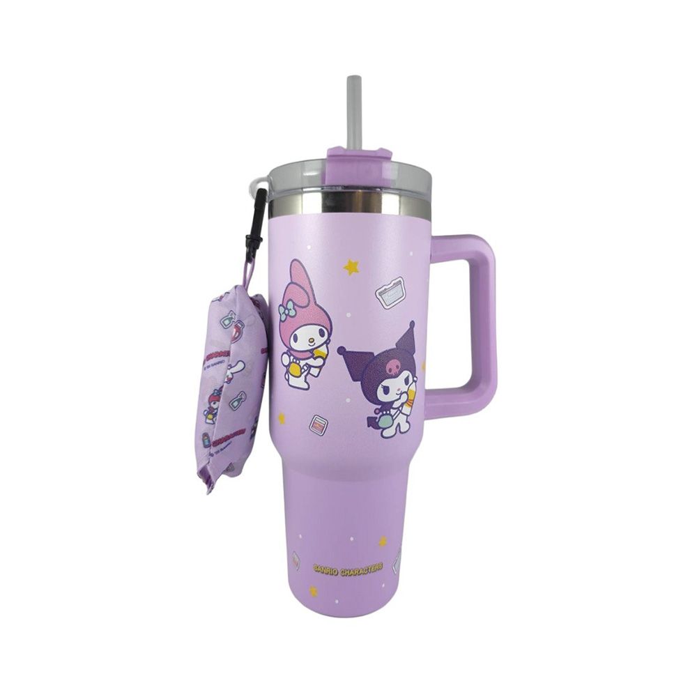 โมเมนโต แก้วน้ำซานริโอ 1200 มล. + กระเป๋าใส่แก้ว (คละแบบ)