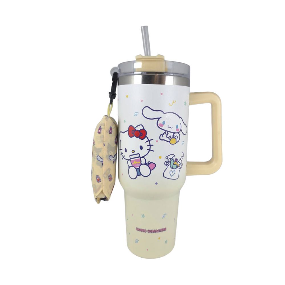 โมเมนโต แก้วน้ำซานริโอ 1200 มล. + กระเป๋าใส่แก้ว (คละแบบ)