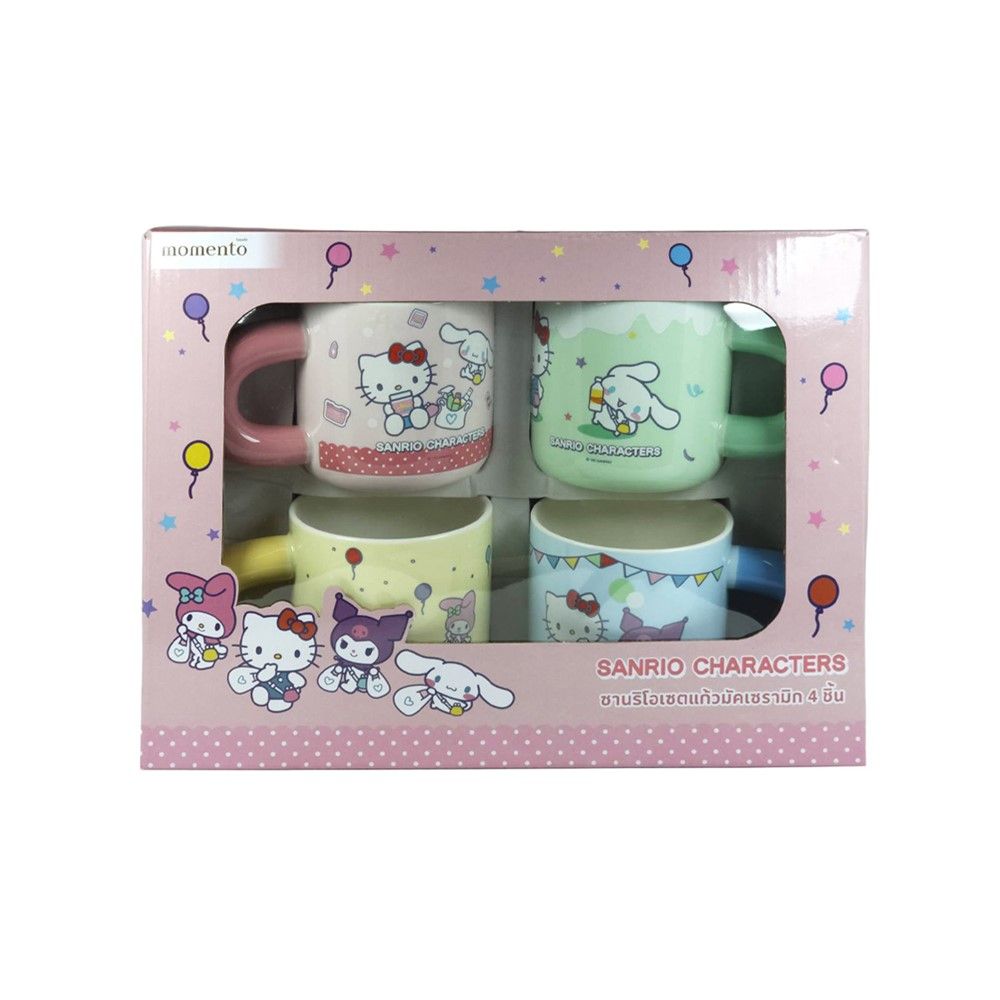 โมเมนโต เซตแก้วมัคเซรามิกซานริโอ 4 ชิ้น (คละแบบ)