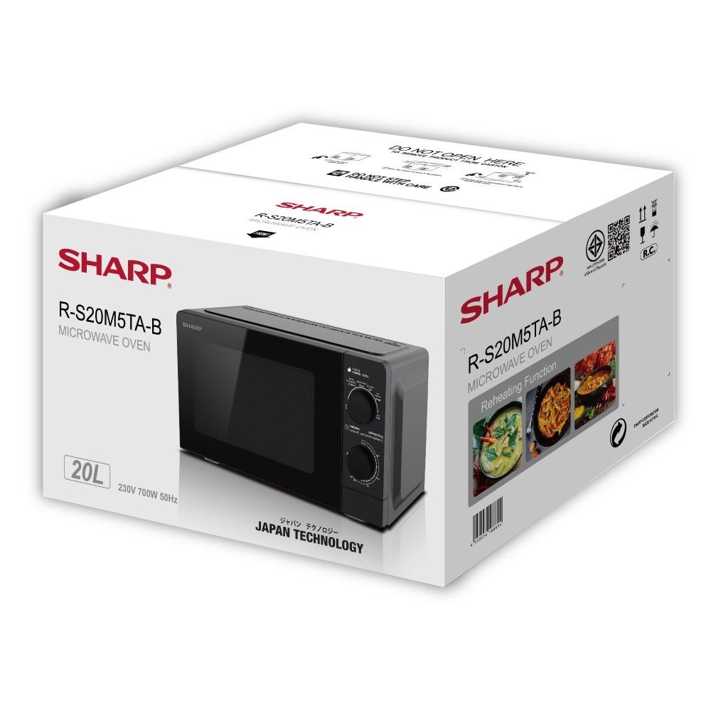 ชาร์ป ไมโครเวฟ 20 ลิตร รุ่น R-S20M5TA-B