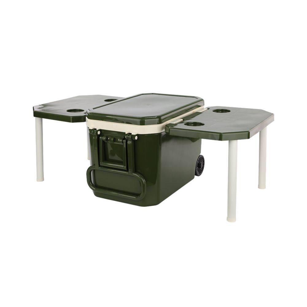 กระติกโต๊ะกางแคมป์ปิ้ง สีเขียว 45 ลิตร