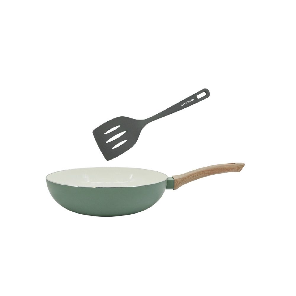 แฟคเคลมาน กระทะก้นลึก 28 ซม. + ตะหลิว