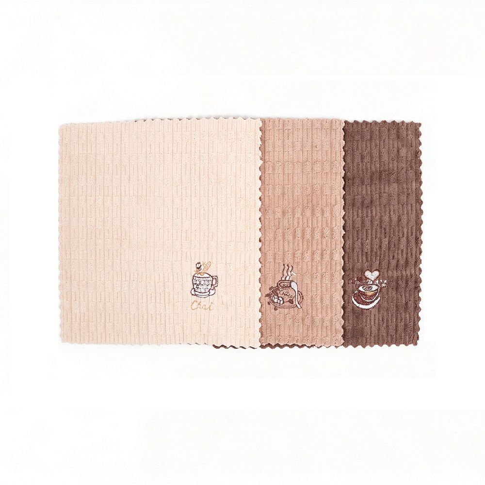 ผ้าเช็ดอเนกประสงค์กาแฟ 30X30 ซม แพ็ค 3