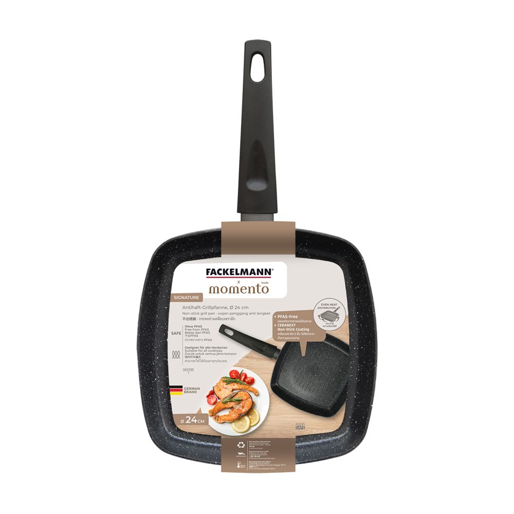 MOMENTO X FACKELMANN GRILL PAN SIGNATURE 24 CM