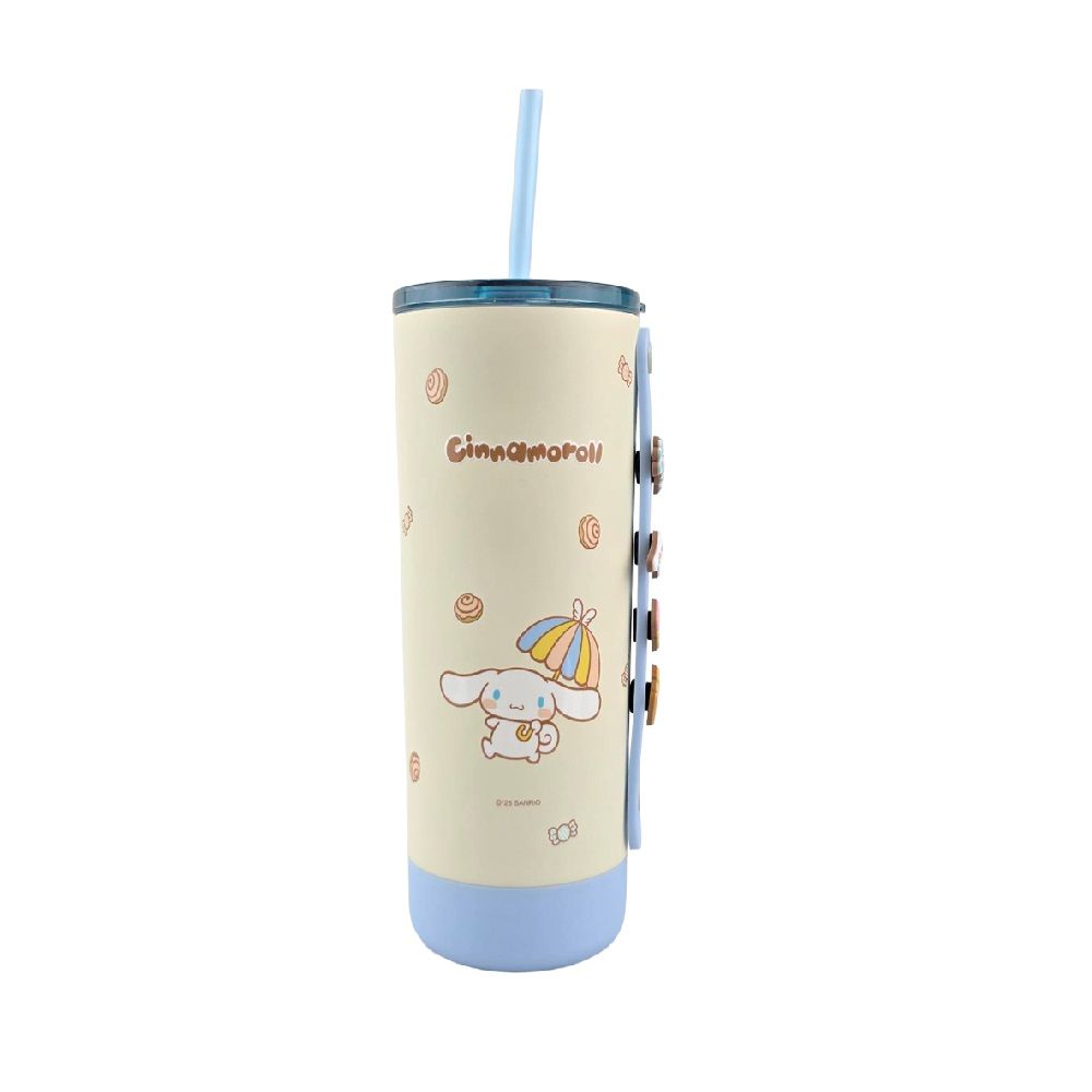 STAINLESS TUMBLER WITH HANDLE AND PINS CINNAMOROLL 660 ML