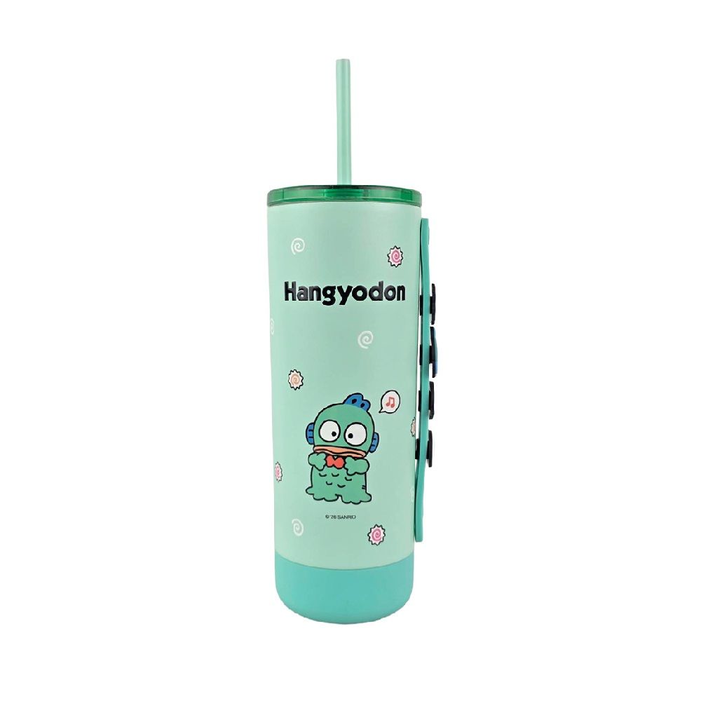 STAINLESS TUMBLER WITH HANDLE AND PINS HANGYODON 660 ML